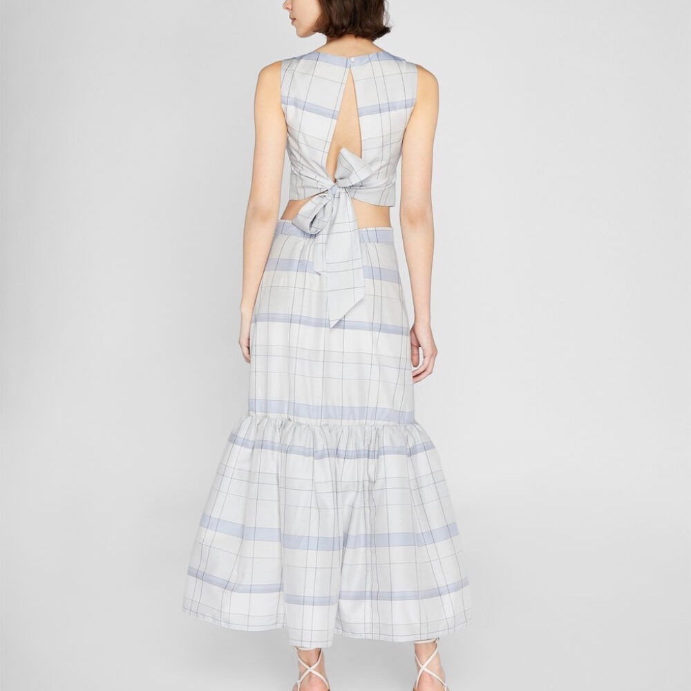 Novelty Plaid Skirt - Brand New - NEVER WORN - Blue Mix - Picture 2 of 4